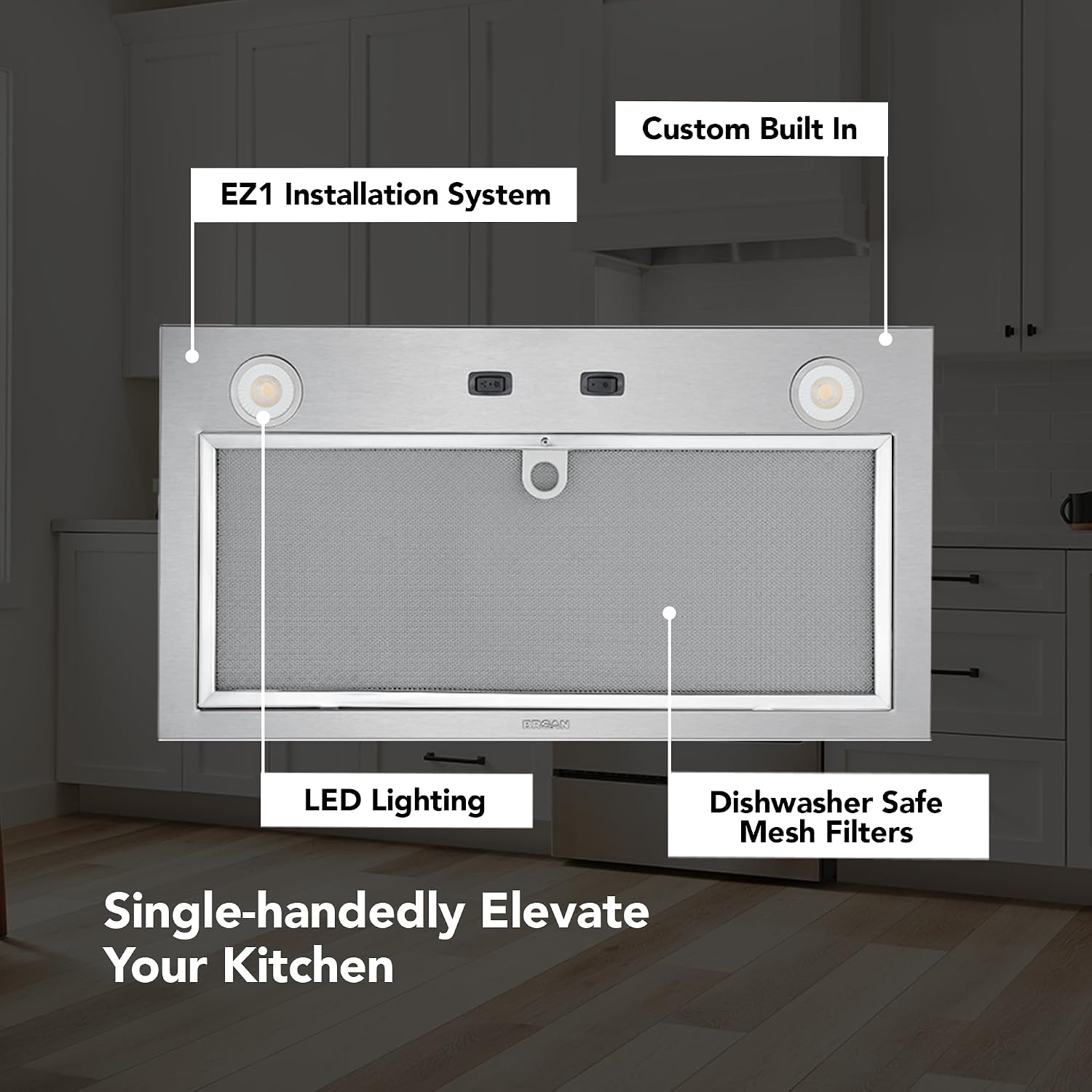 Broan-NuTone PM300SS Range Hood Insert - Detail view