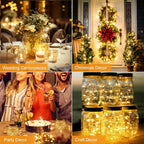 btfarm 30 Pack Fairy Lights, Warm White - In use