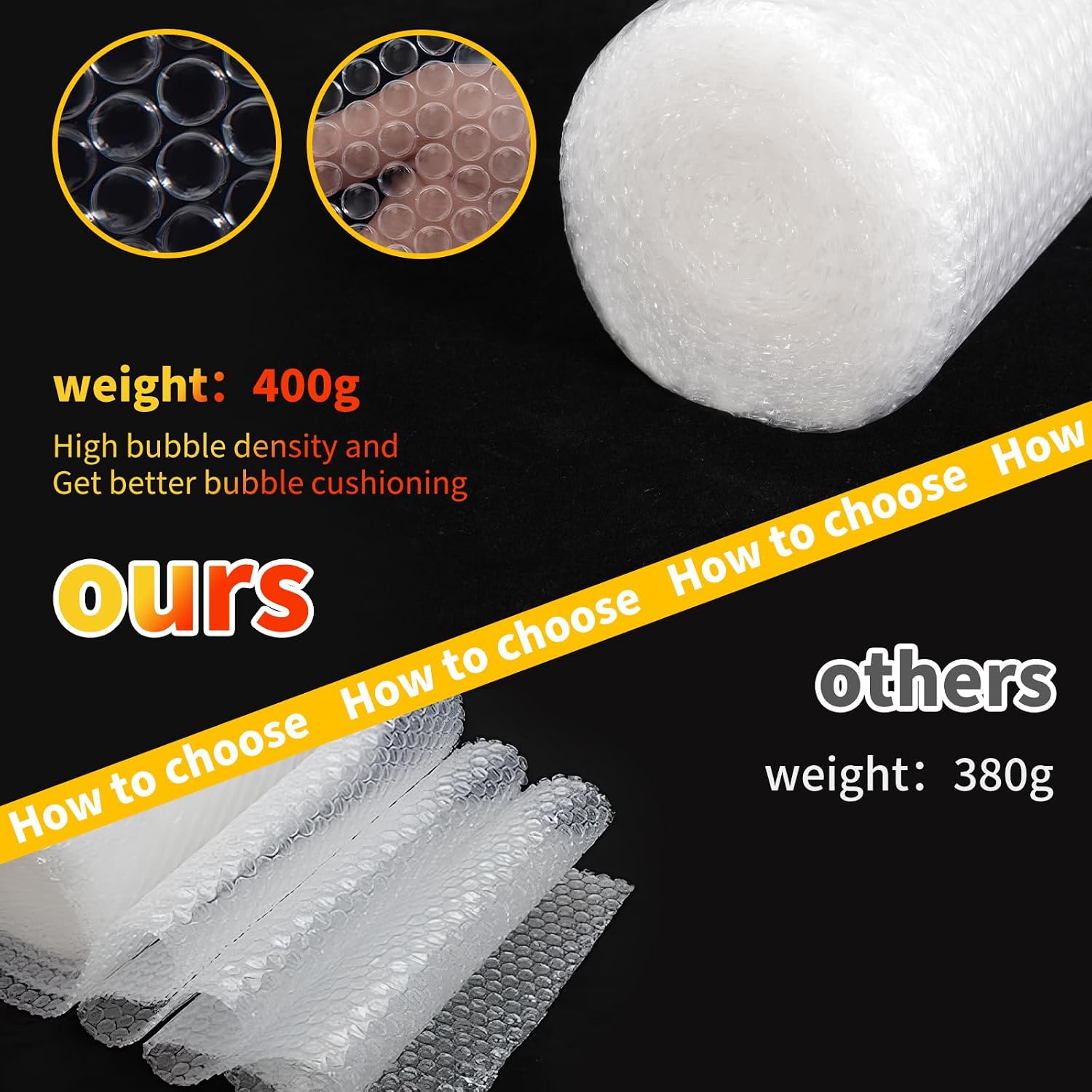 skardeco Bubble Cushioning Wrap 2 Pack - Alternate angle