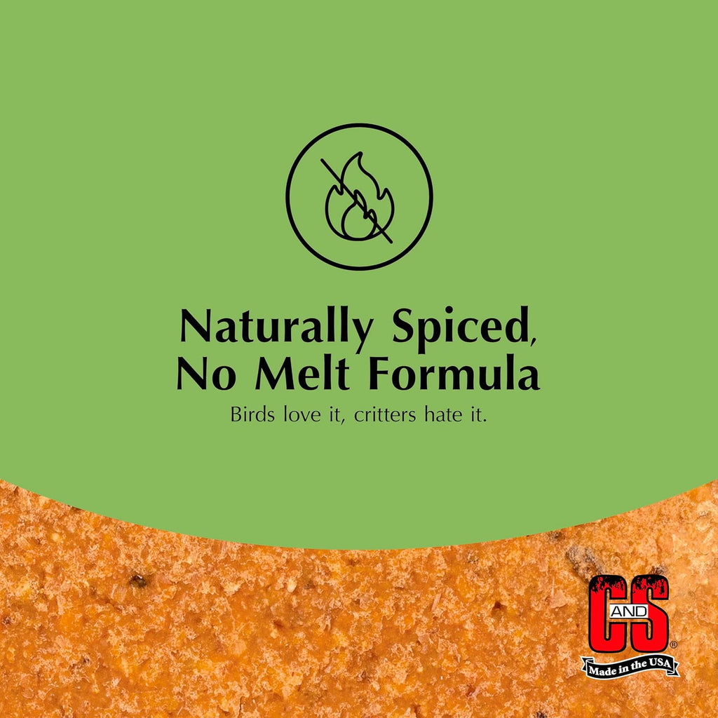C&S Hot Pepper No Melt Suet Dough 8-Pack - In use