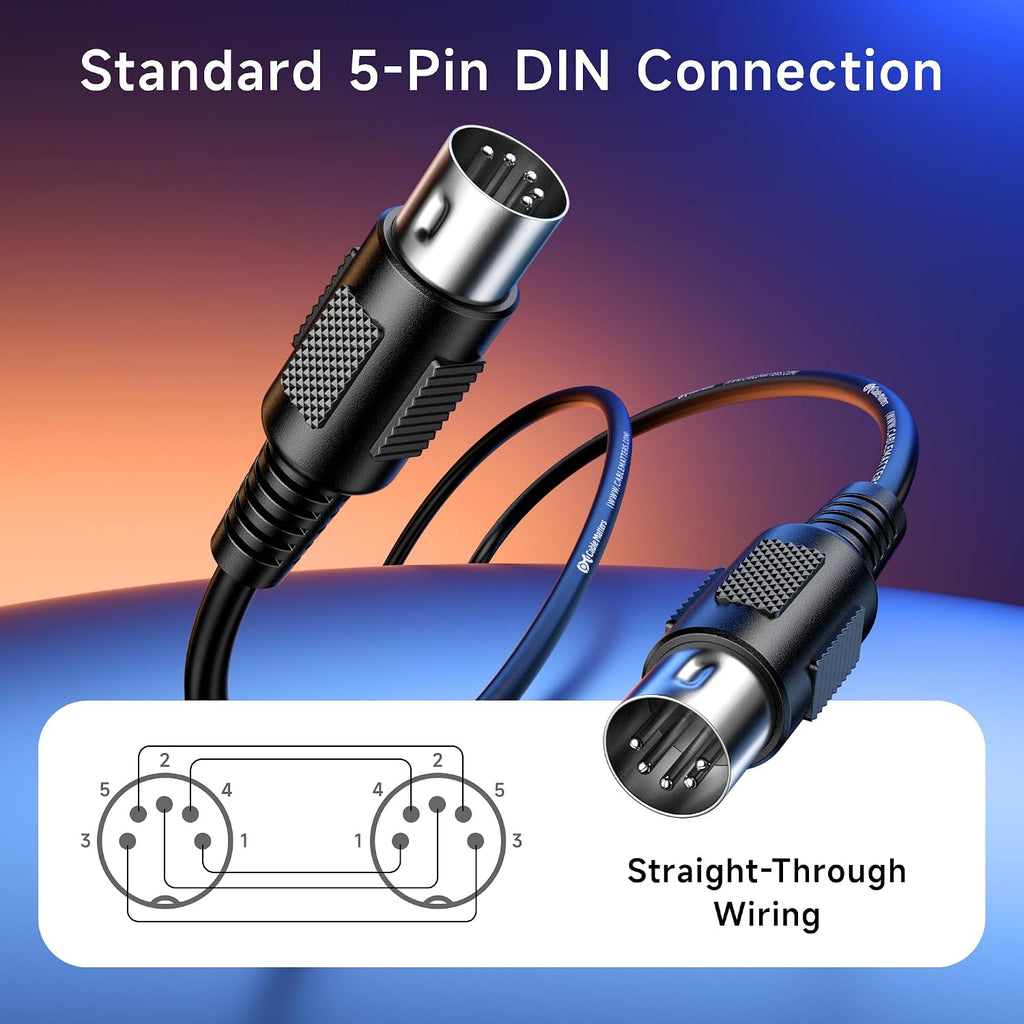 Cable Matters 5 Pin MIDI Cable 2-Pack - Detail view