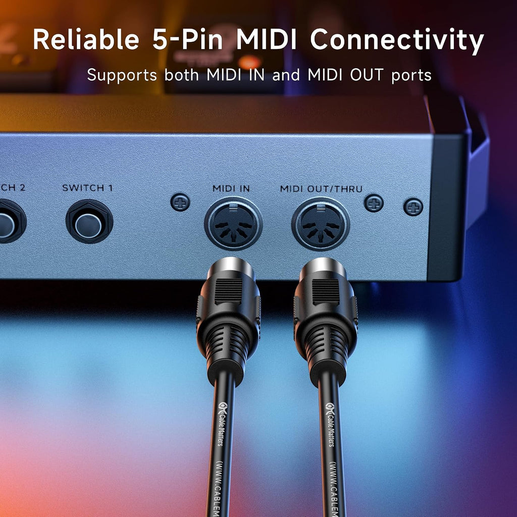 Cable Matters 5 Pin MIDI Cable 2-Pack - Alternate angle