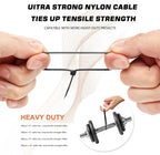 Cable Zip Ties 400 Pack, Assorted Sizes - Close-up