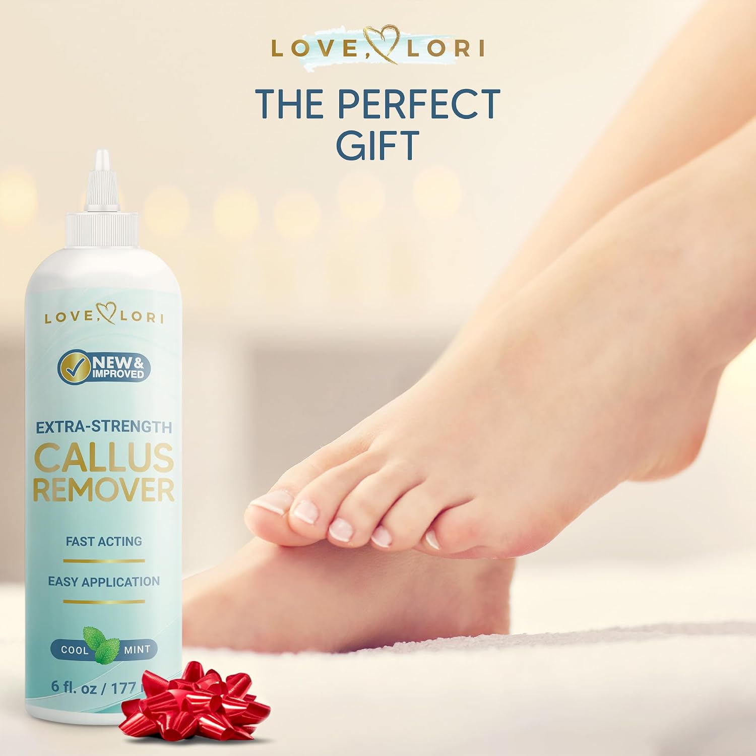 Extra Strength Foot Callus Remover Gel, 6 oz - In use