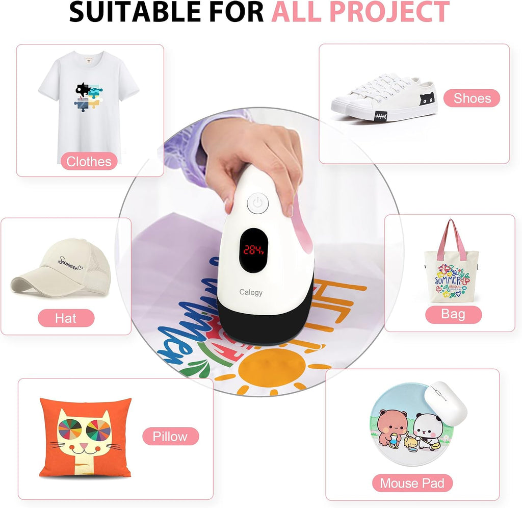 Calogy Mini Heat Press Heat Transfer Machine - Close-up