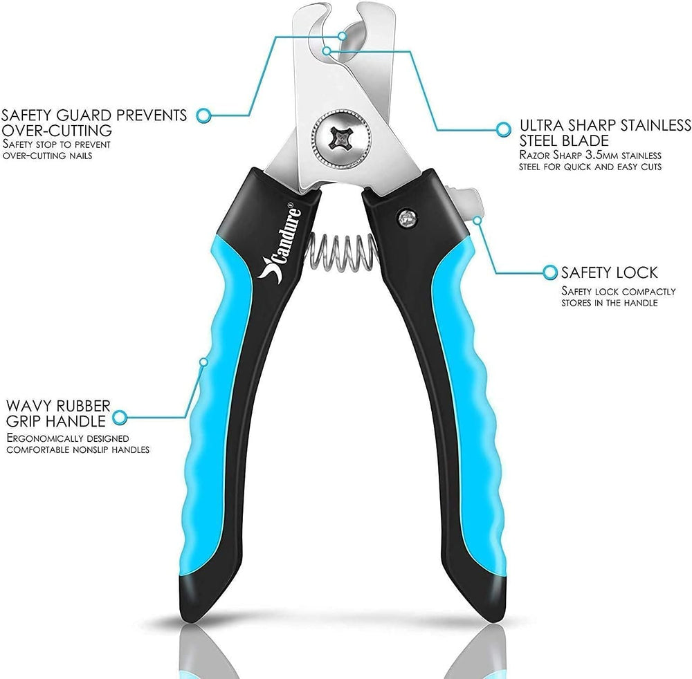 Candure Dog Nail Clippers with Safety Guard - Alternate angle