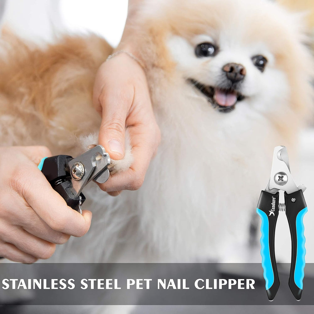 Candure Dog Nail Clippers with Safety Guard - Close-up