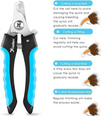 Candure Dog Nail Clippers with Safety Guard - In use