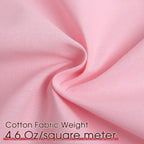 Candy Pink Cotton Poplin Fabric by The Yard - Detail view