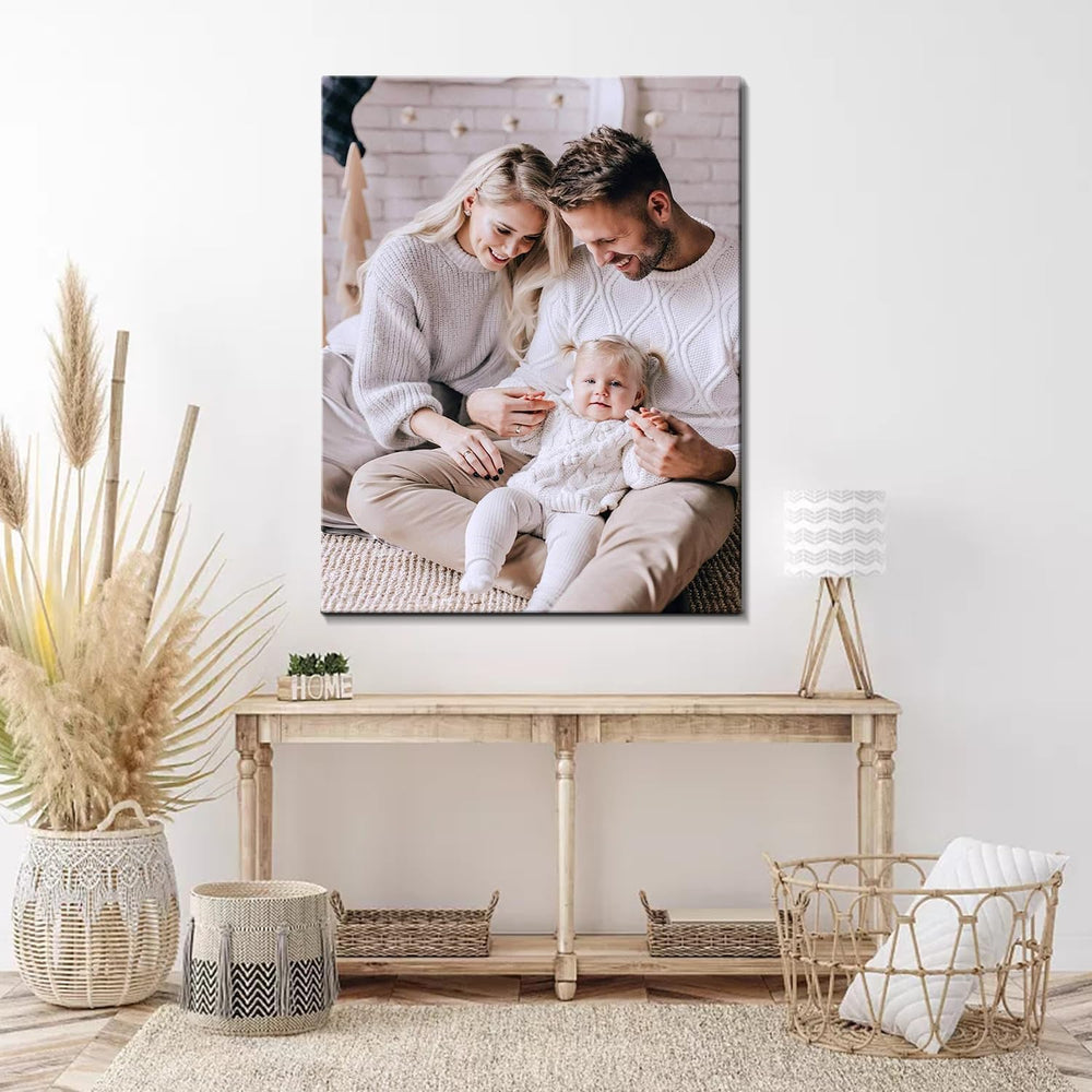 Karani Personalized Photo Canvas Wall Art - Alternate angle