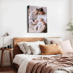 Karani Personalized Photo Canvas Wall Art - Close-up
