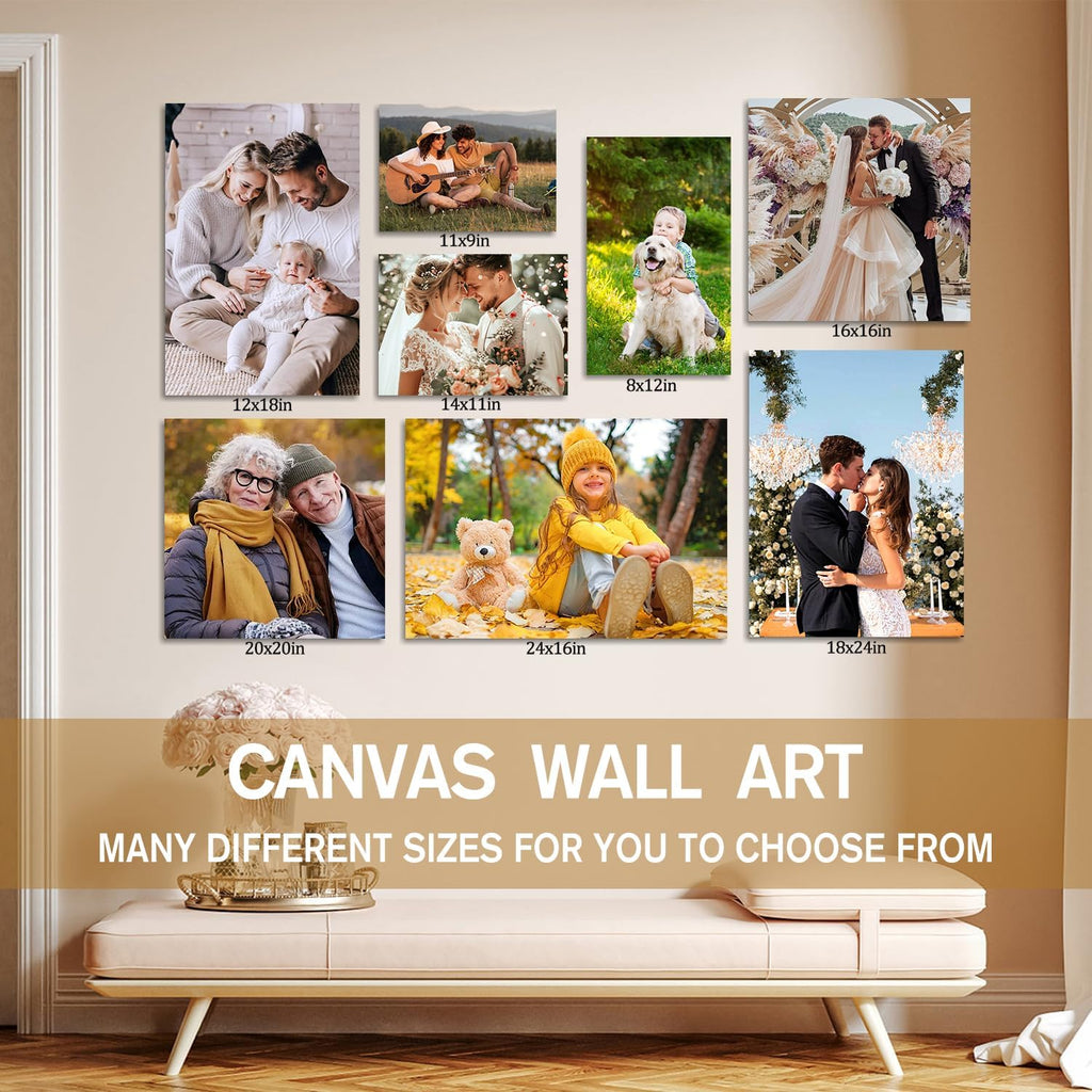 Karani Personalized Photo Canvas Wall Art - Packaging