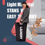 Caroeas Tall Laundry Basket 90L Hamper - Alternate angle