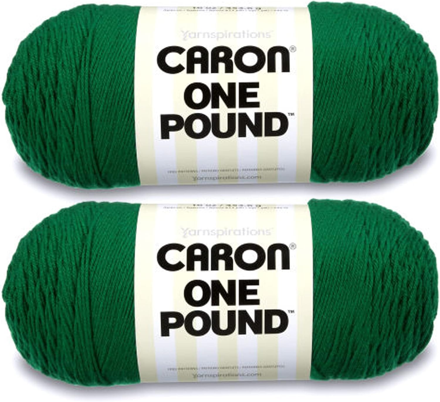 Caron One Pound Kelly Green Yarn, 2 Pack