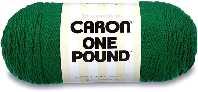 Caron One Pound Kelly Green Yarn, 2 Pack - Detail view