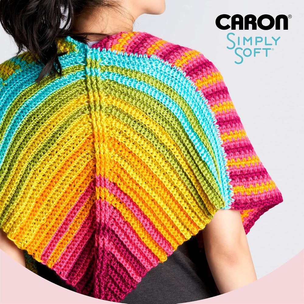 Caron Simply Soft Yarn 3 Pack, White - Close-up