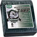 Cartman Waterproof Green Tarp, 8x10 Feet