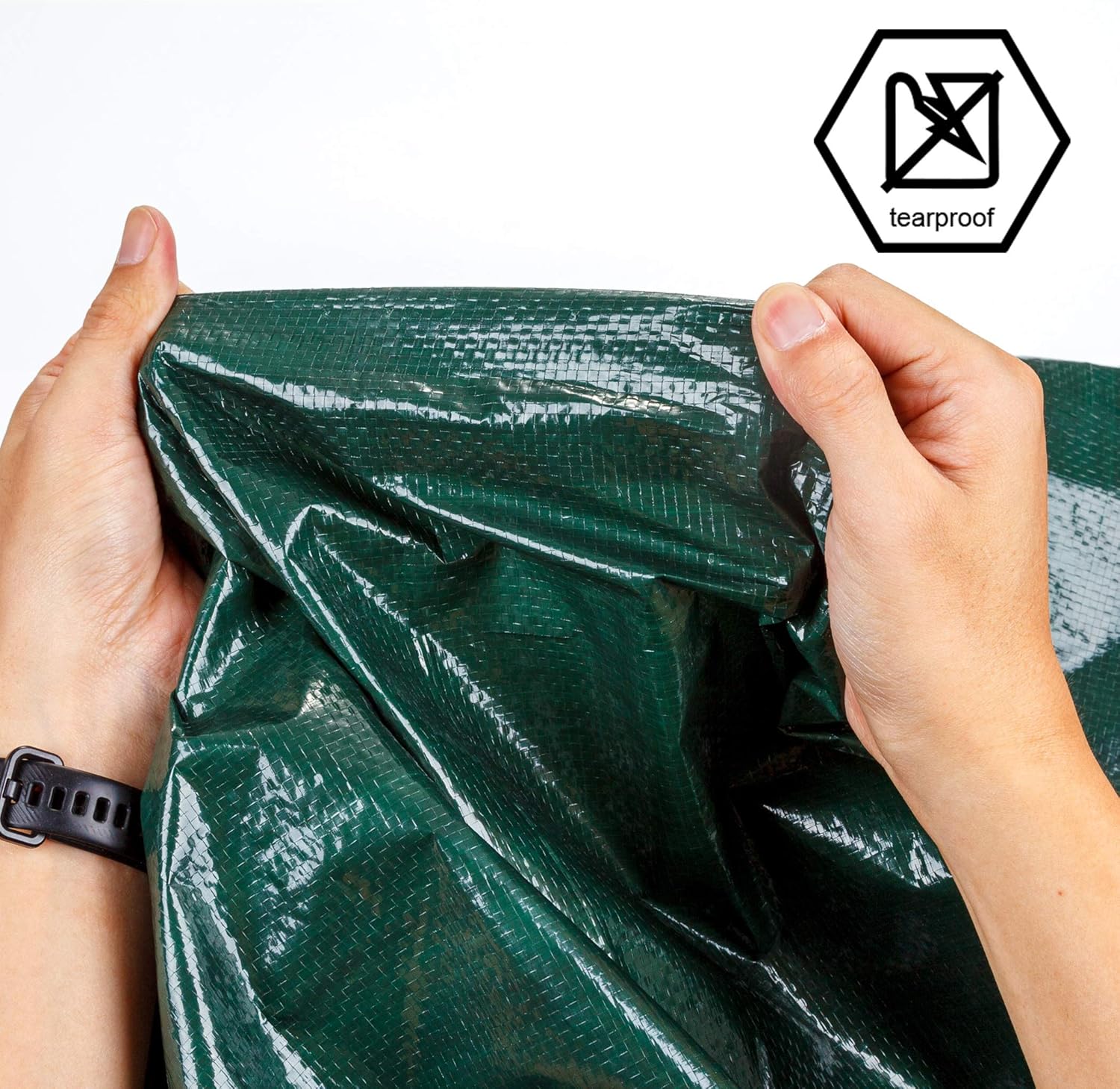 Cartman Waterproof Green Tarp, 8x10 Feet - Size reference