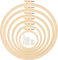 Caydo 6 Piece Embroidery Hoop Set with Needles