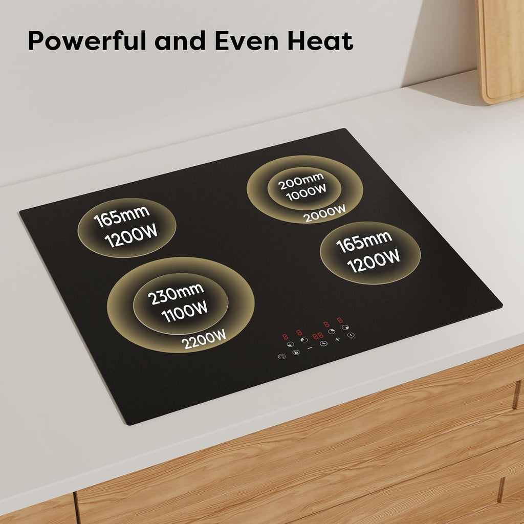 CDV 4 Burner Electric Ceramic Cooktop, 24 Inch - Additional view