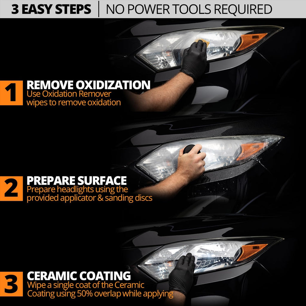 CERAKOTE Ceramic Headlight Restoration Kit - Close-up