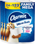 Charmin Ultra Soft Toilet Paper, 24 Mega Rolls