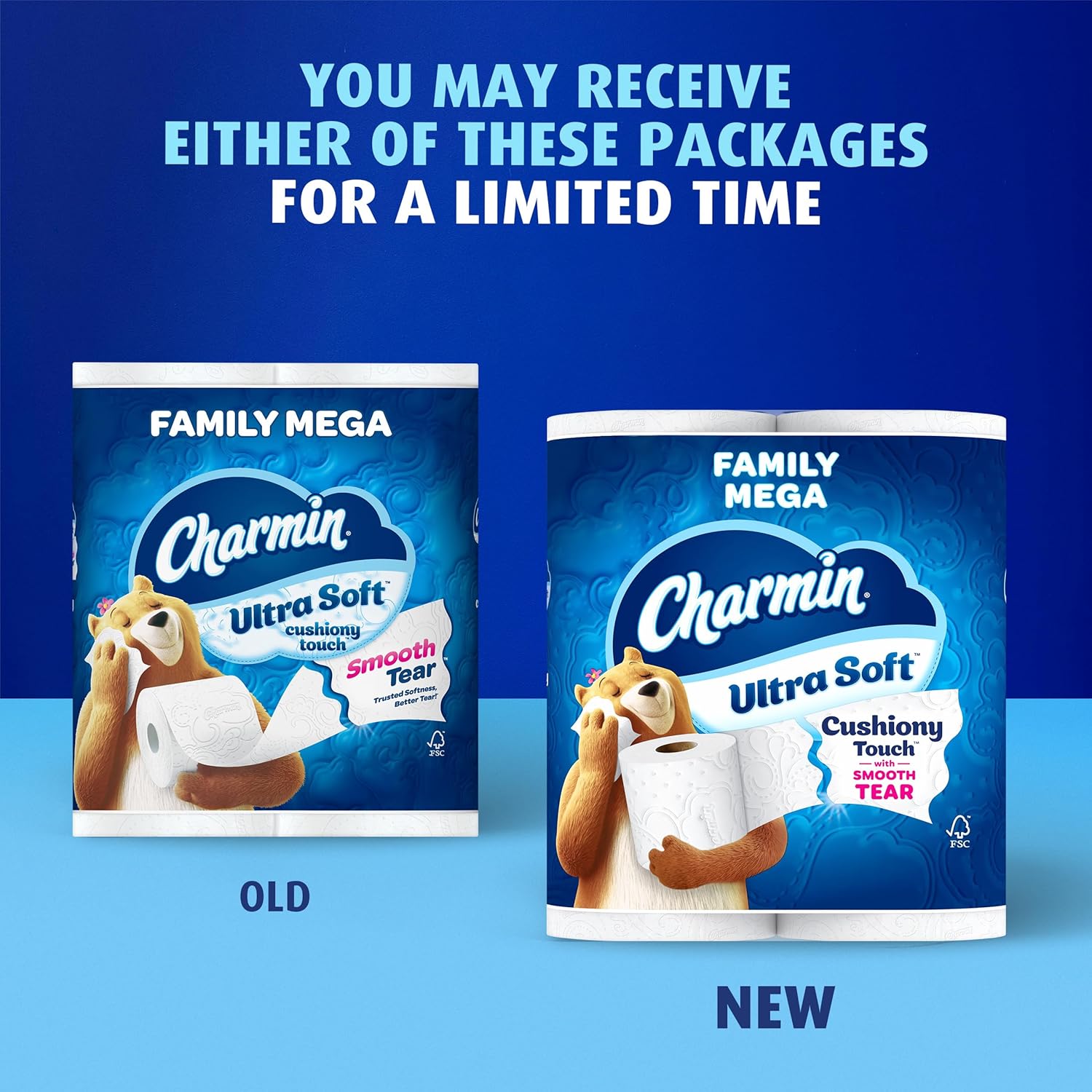 Charmin Ultra Soft Toilet Paper, 24 Mega Rolls - Detail view