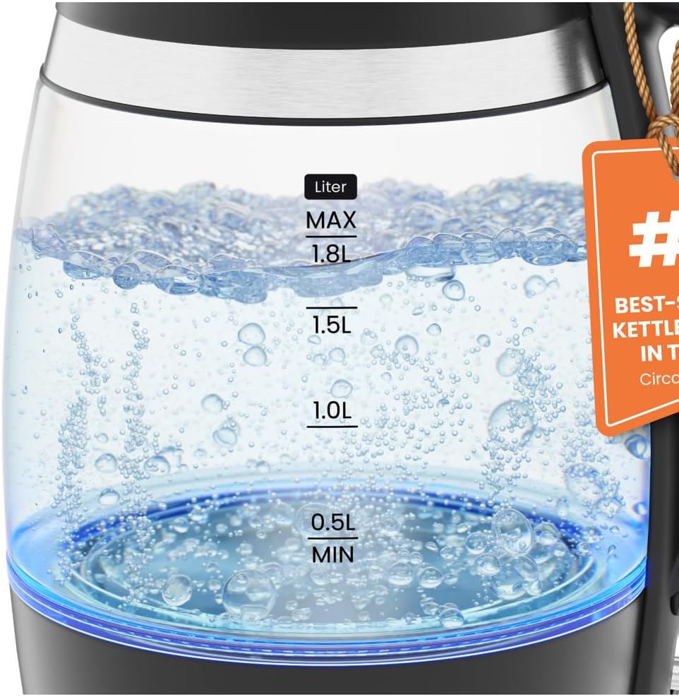 Chefman Electric Kettle, 1.8L 1500W - Detail view