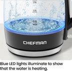 Chefman Electric Kettle, 1.8L 1500W - In use