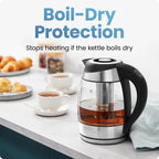 Chefman Electric Kettle, 5 Presets, Glass Tea Kettle - Additional view