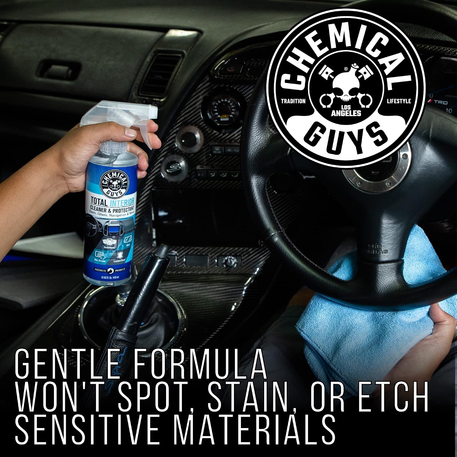 Chemical Guys Interior Cleaner & Protectant 16oz - In use