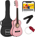Best Choice 30in Kids Acoustic Guitar Kit, Pink