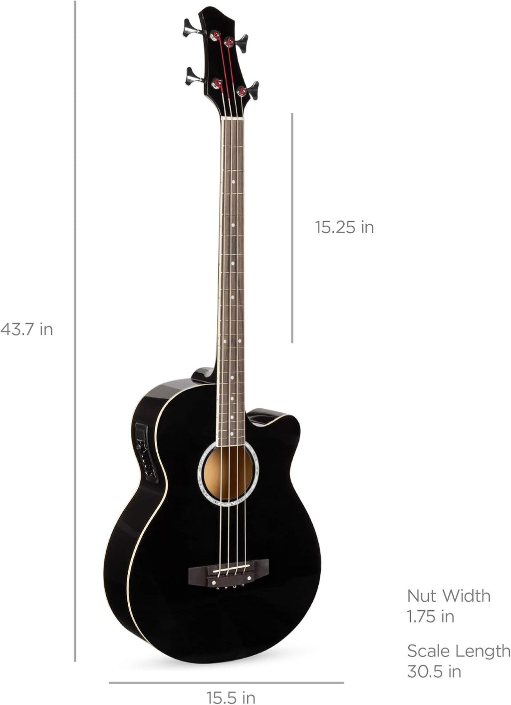 Best Choice Full Size Bass Guitar, 4-String - Packaging