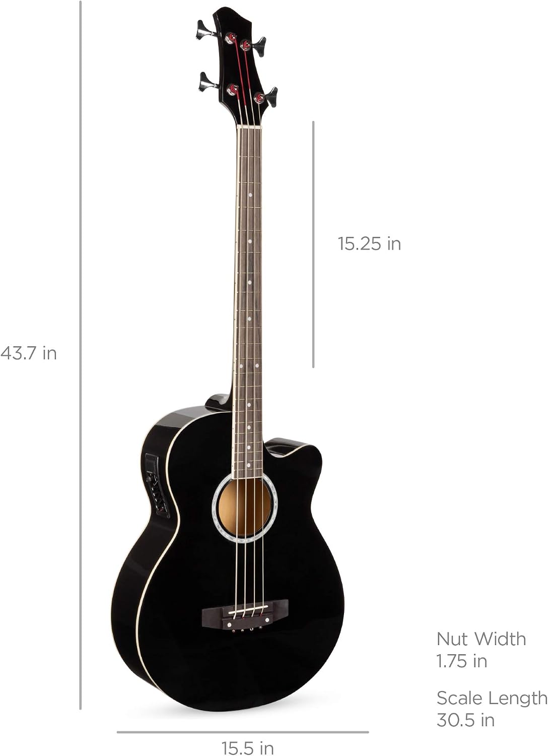 Best Choice Full Size Bass Guitar, 4-String - Packaging
