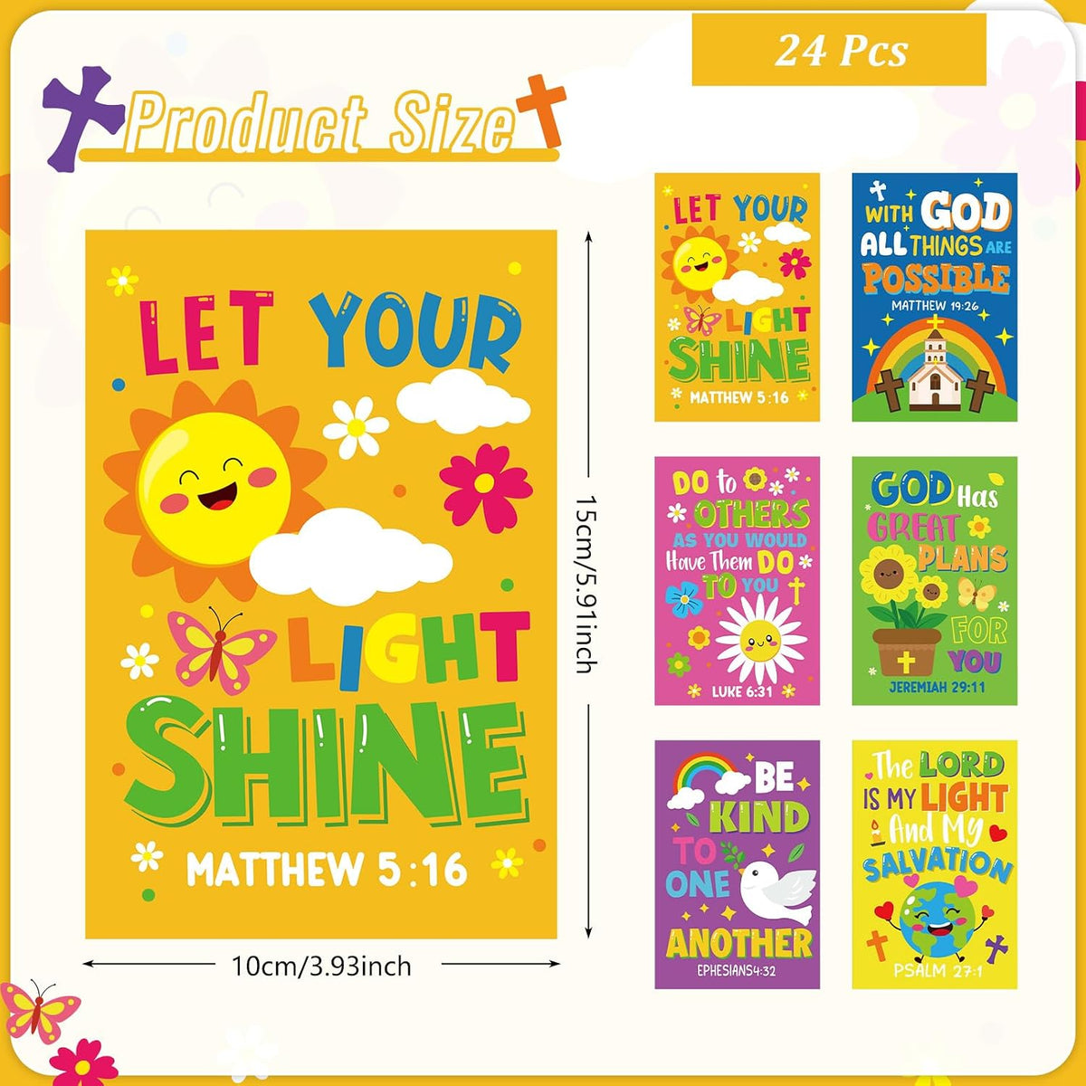 Cinrobiye 24 Pack Bible Verse Coloring Books - Detail view