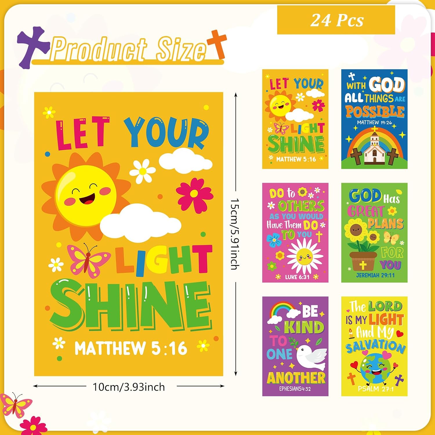Cinrobiye 24 Pack Bible Verse Coloring Books - Detail view