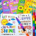 Cinrobiye 24 Pack Bible Verse Coloring Books - Alternate angle