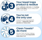 Clean Skin Club Clean Towels XL Face Towelettes - In use