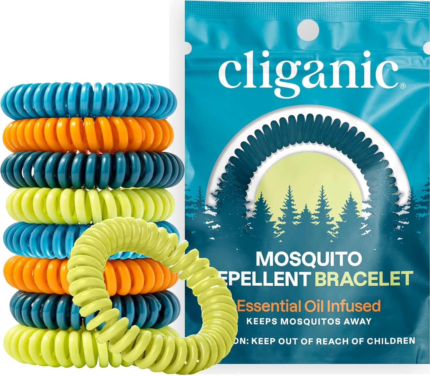 Cliganic Mosquito Repellent Bracelets, 10 Pack