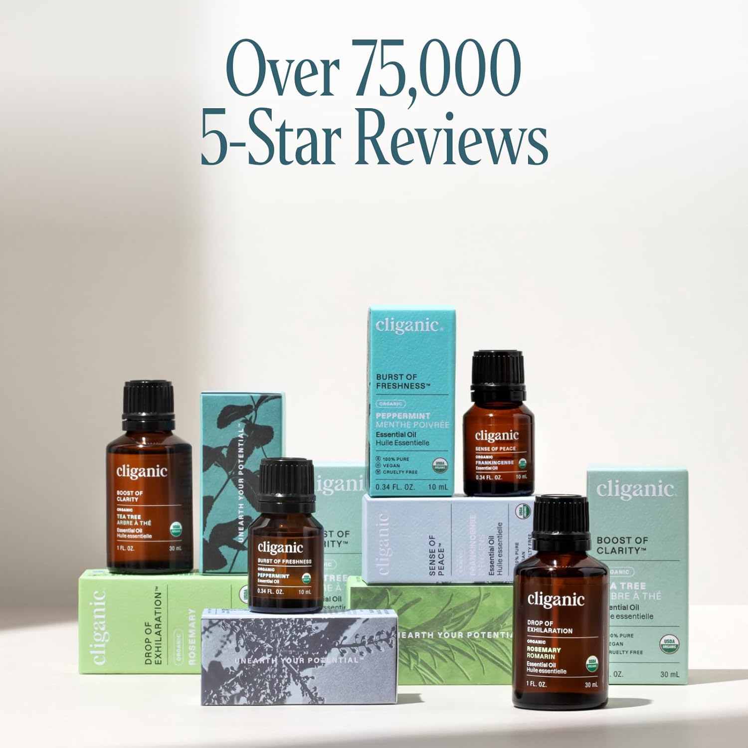 Cliganic Organic Peppermint Essential Oil - Feature highlight