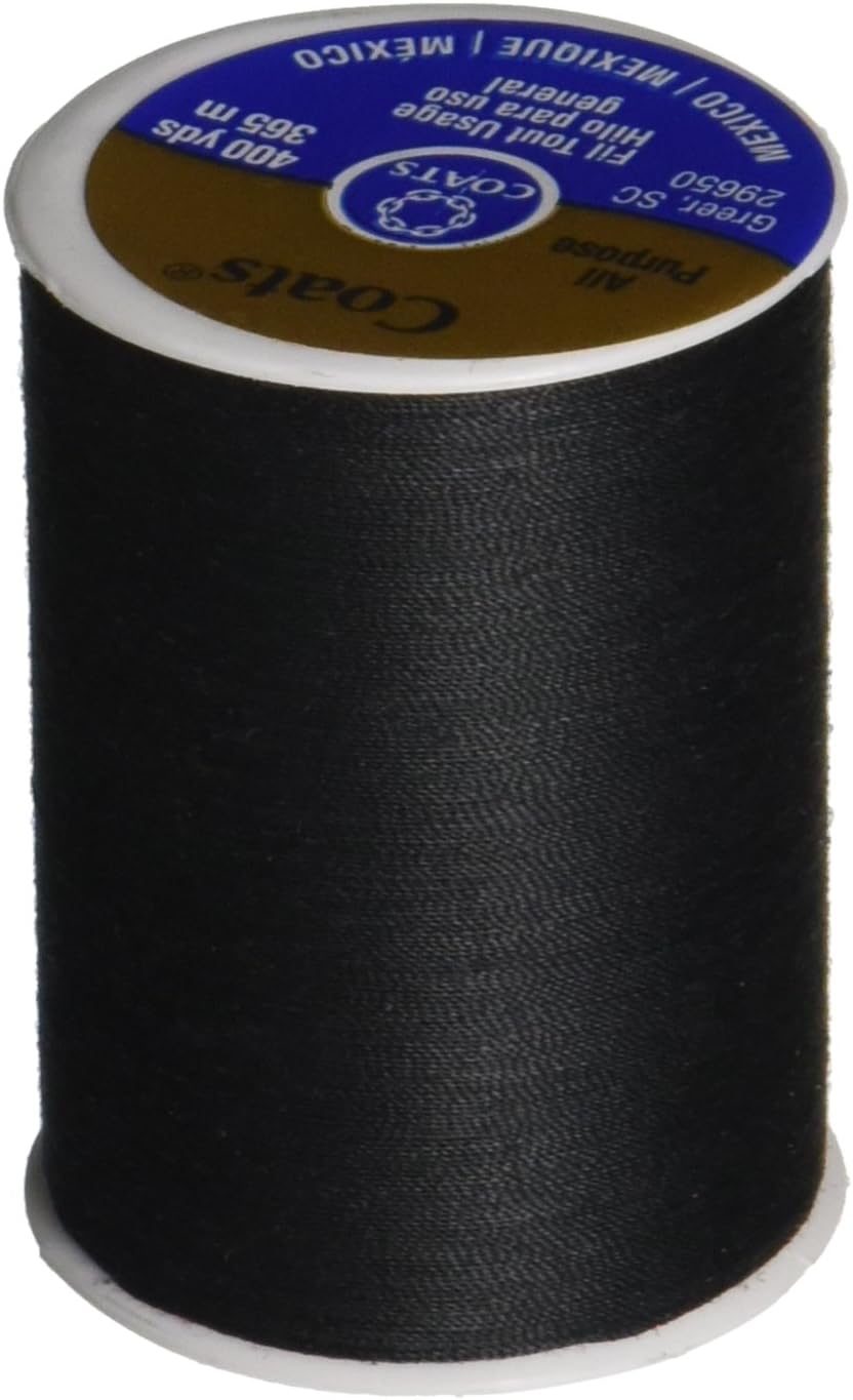 Coats & Clark Dual Duty Thread, 400 Yards, Black