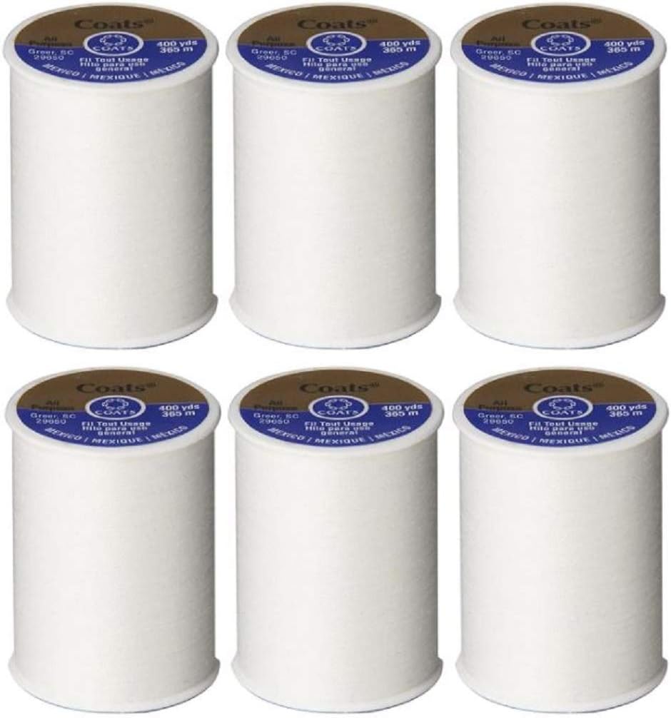 Coats & Clark All Purpose Thread, 6-Pack