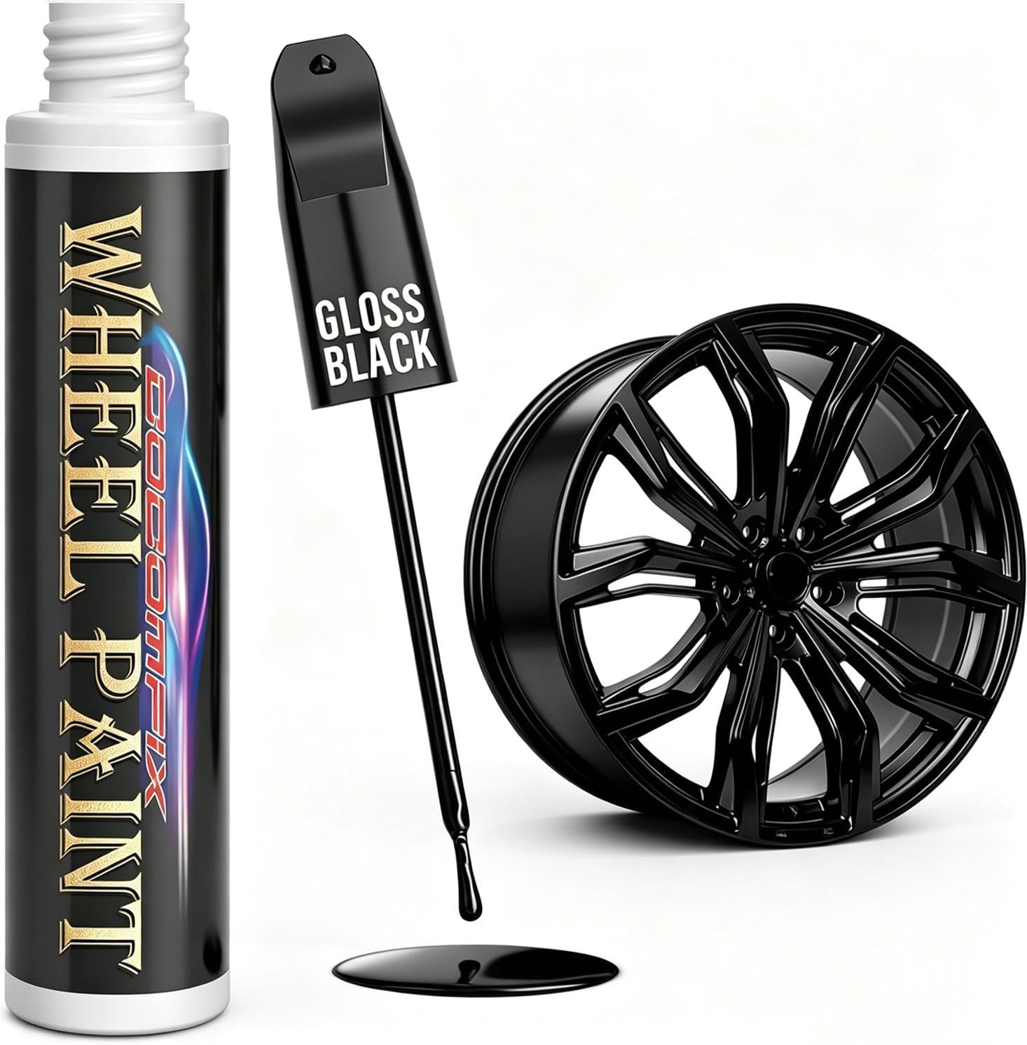 Cocomfix Gloss Black Rim Touch Up Paint Pen