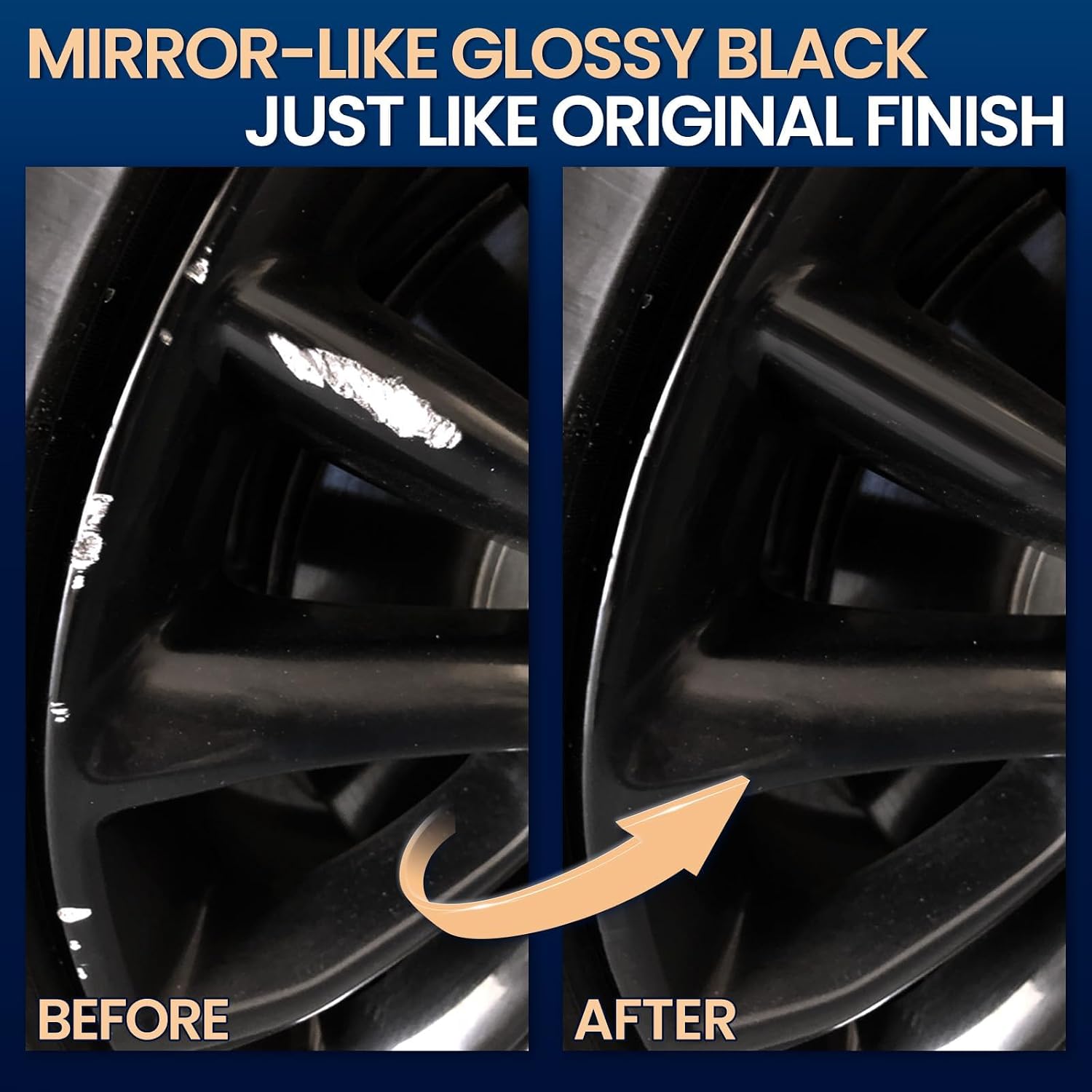 Cocomfix Gloss Black Rim Touch Up Paint Pen - Alternate angle