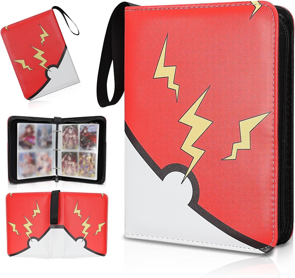 FootJKYX 4-Pocket Trading Card Binder, 400 Pockets