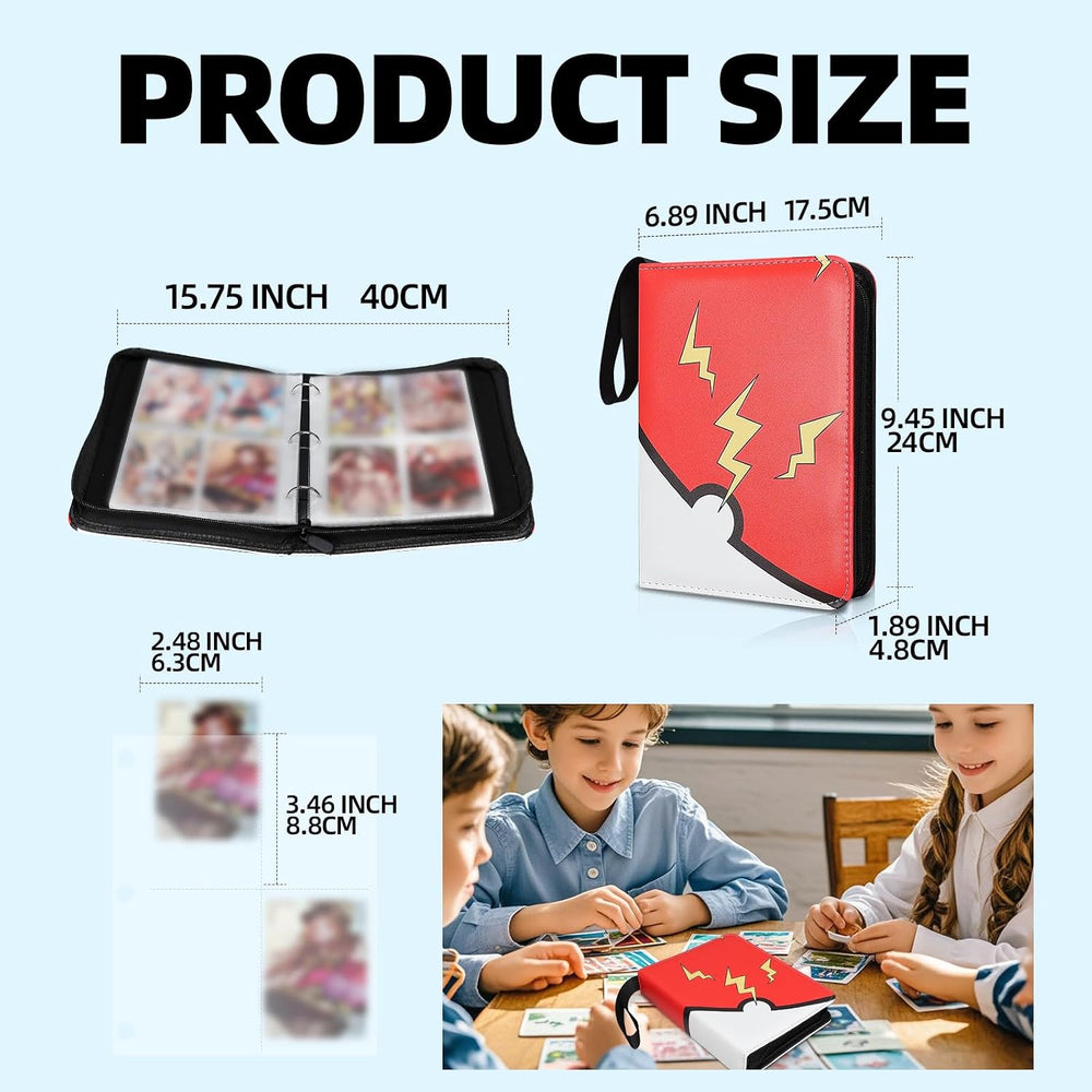 FootJKYX 4-Pocket Trading Card Binder, 400 Pockets - Alternate angle
