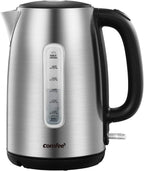COMFEE Stainless Steel Electric Kettle, 1.7L, 1500W