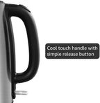 COMFEE Stainless Steel Electric Kettle, 1.7L, 1500W - Alternate angle