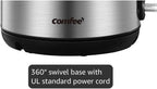 COMFEE Stainless Steel Electric Kettle, 1.7L, 1500W - Close-up