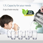 COMFEE Stainless Steel Electric Kettle, 1.7L, 1500W - Close-up